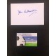 Signed card by JOHN WILLIAMSON the 1950-55 MANCHESTER CITY Footballer.
